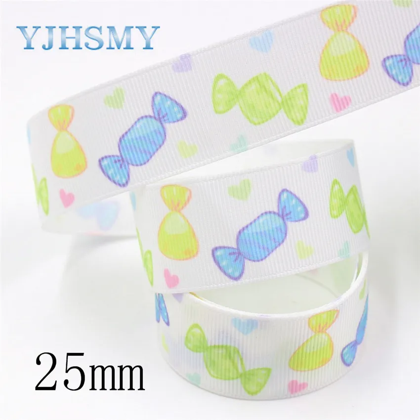 YJHSMY, I-191007-2382, 25/38 мм 10 ярдов торт grosgrain ленты, Свадебная вечеринка, на низком каблуке, с декоративным бантом кепки DIY аксессуары украшения материал - Color: I-191007-2385