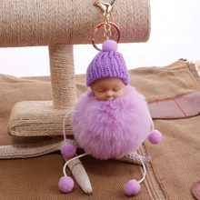 Брелок-плюшевая кукла с пушистым помпоном кулон Женская сумка автомобиля стильная футболка с изображением персонажей видеоигр подвесное украшение на Рождество, аксессуары для куклы