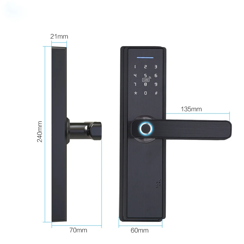 Wi-Fi граффити Bluetooth приложение отпечатков пальцев пароль замок WithTuya биометрический отпечатков пальцев замок, безопасность Умный Замок
