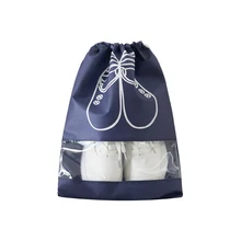 5 шт./компл. Водонепроницаемый обуви и сумок Пылезащитная сумка-кисет Портативный путешествия мешки для хранения обуви сумка-Органайзер прозрачные окна