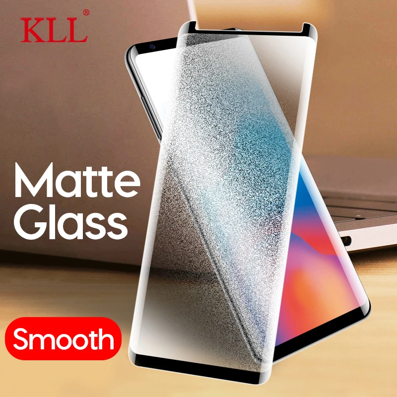 

Matte Glass for Samsung Galaxy Note 9 8 Curved Edge Screen Protector for Samsung Galaxy S9 S8 Plus Frosted Tempered Glass Smooth
