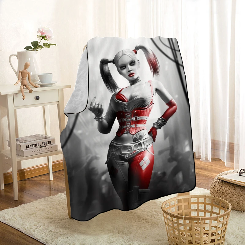 HEARMNY Harley Quinn Nap одеяло супер мягкий теплый микрофибра ткань одеяло для дивана плед путешествия взрослых одеяло