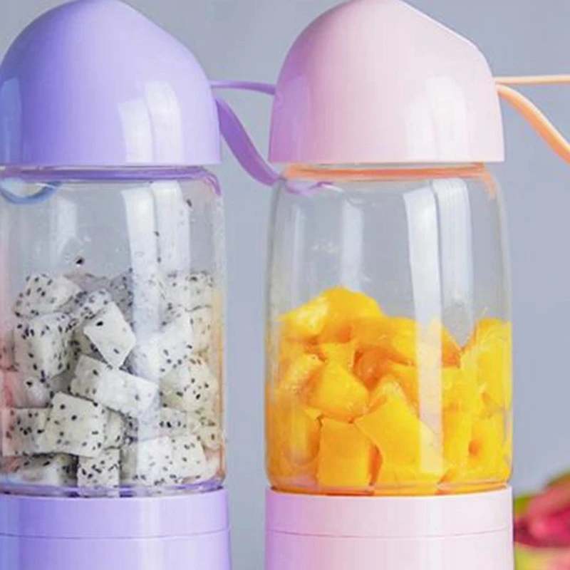 550Ml Portable Electric Fruit Juicer Cup Mini Usb Rechargeable Stainless Steel Vegetable Lemon Citrus Juicer Blender Bottle