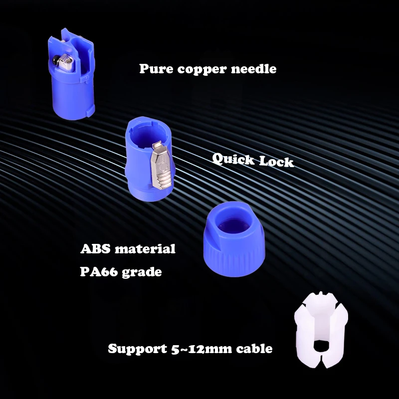 8 шт соединитель Powercon 3pin 20A 250V NAC3FCA NAC3FCB штекер питания для Электрическая дрель