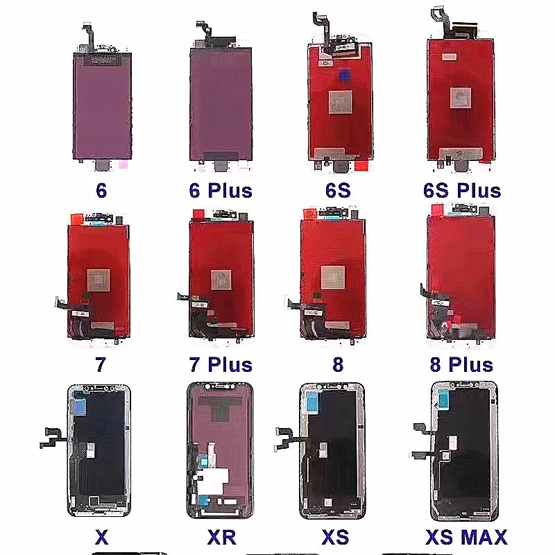 ЖК дисплей для телефона i phone 5 5s 5c 6 6S 7 8 X XS XR XSMAX с 3D сенсорным экраном в сборе замена
