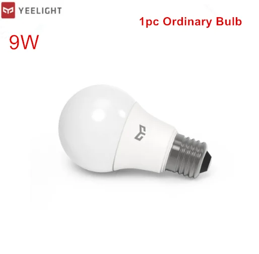 1Pcs 9W Ordinary Комплект Xiaomi Smart/Обычный белый светодиодный E27 лампы светильник приложение Wi-Fi пульт для группы Управление 3000 k-5700 k 6,5 W 450lm 220-240V 50/60Hz - Цвет: 1Pcs 9W Ordinary