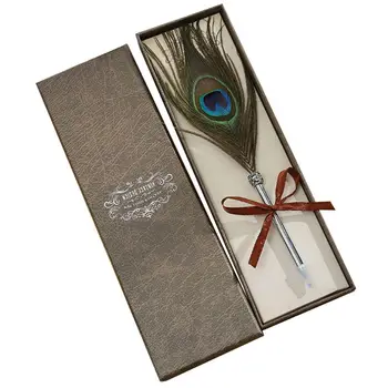 

0.7mm Kawaii Feather Ballpoint Pen Roll Ball Pens Writing School Office Supply