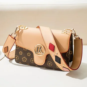 

2019 Fashion wide shoulder strap Shoulder Messenger Bag Lady Travel Purses and Handbags Cross Body Bag Mini Leather