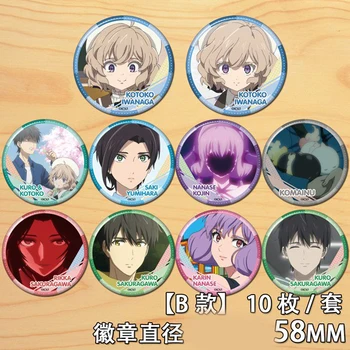 

Invented Inference Iwanaga Kotoko Sakuragawa Kurou 2020 Anime Cosplay Bedge Cartoon Bags Badge Button Brooch Pin Gift