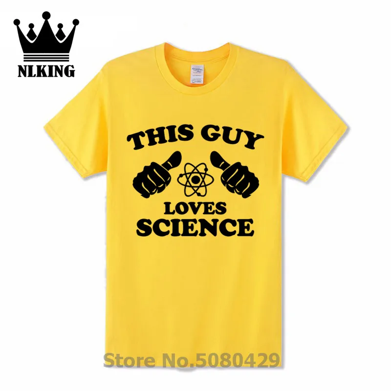 Футболки уличная футболка с надписью This Guy Loves Science и chemistry math короткими рукавами