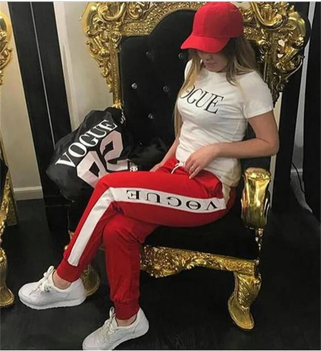 Женский спортивный костюм vogue из двух предметов толстовка с надписью новый