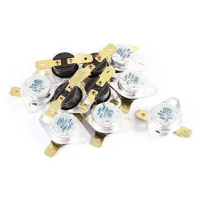 

10 Pcs KSD201 250V 10A 150 Celsius Normal Close Temperature Controlled Switch