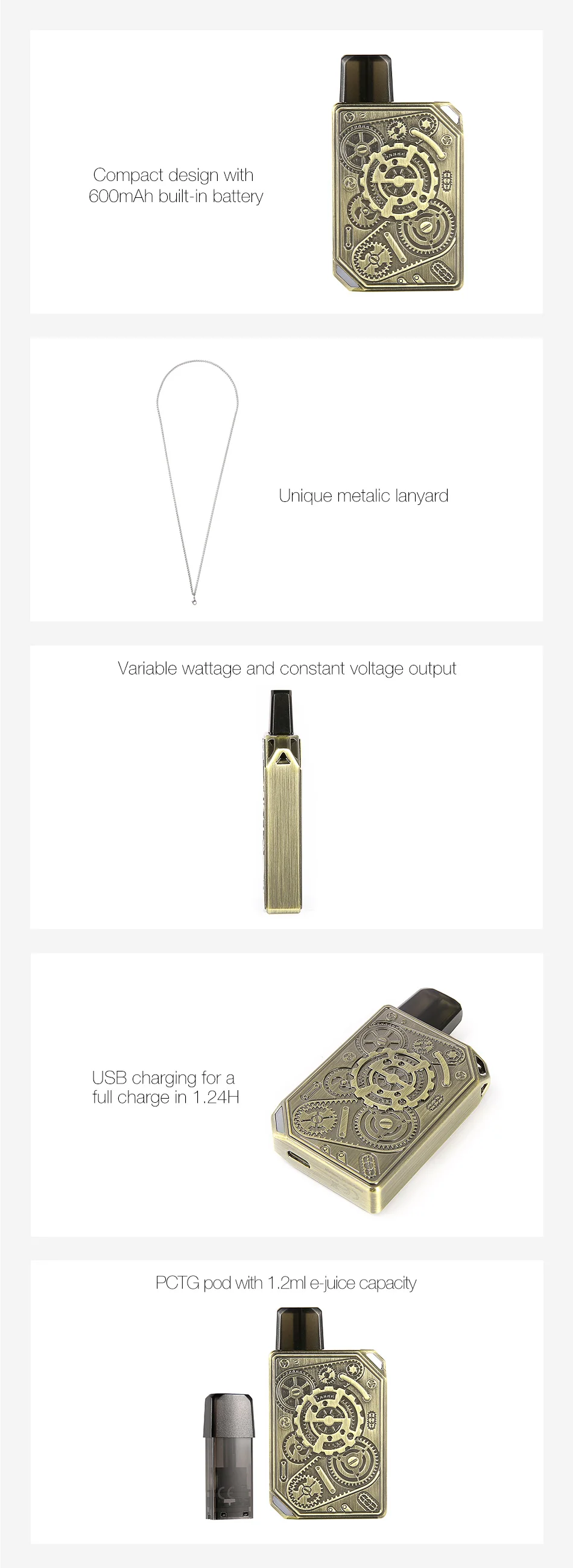 Tesla Punk Pod Kit 600mAh