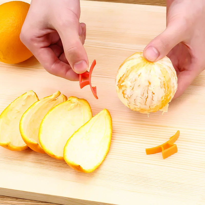 Креативный маленький подарок кольцо Оранжевый Овощечистка простая удобная и