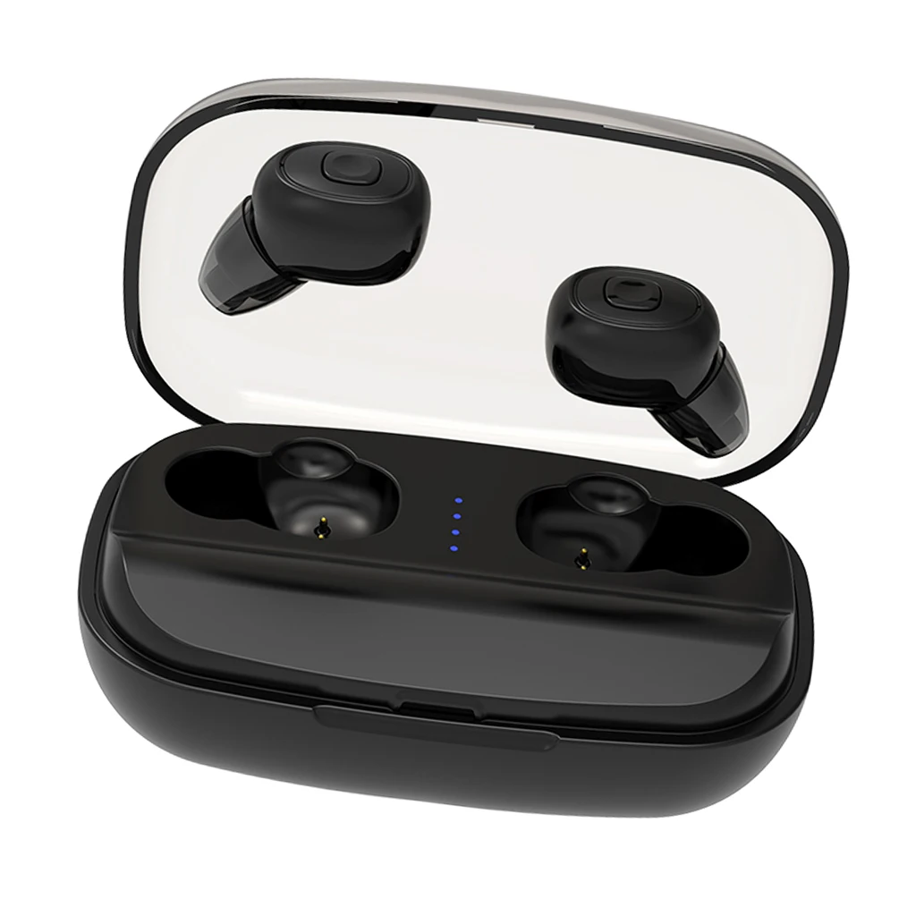 TWS V5.0 Bluetooth наушники стерео бас беспроводные гарнитуры с 3000 мАч зарядным отсеком двойной микрофон Bluetooth наушники внешний аккумулятор