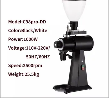 

1000W Coffee Grinder Commercial Electric Coffee Grinding Machine Flat Burr Espresso Machine Milling Machine Coffee Maker