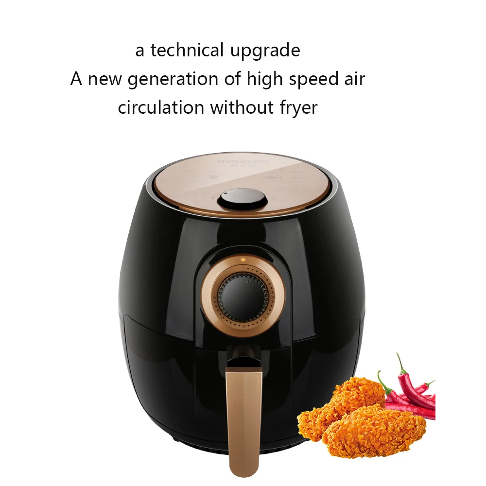 

Hot Air fryer Automatic Electric fryer French fries fryer without oil Deep fat fryer for home No Fumes fries 1200W Big Capacity