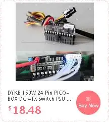 DYKB 500W Пико коробка X7-ATX автомобильным бортовым компьютером высокой мощности 24pin Цифровой DC блок питания ATX PSU питание переключатель двойной вход 12v~ 24V постоянного тока для компьютера