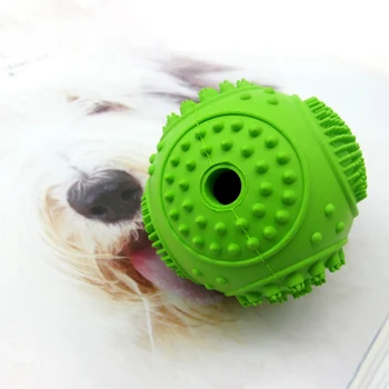 

Funny Pet Rubber Ball Toy Teeth Cleaning Supplies Interactive Dog Rolling Multifunction Chew Toy Pet Training Supplies