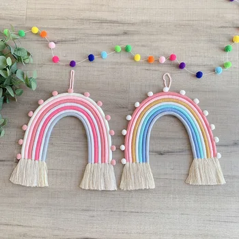 

Nordic Style Rainbow Photography Props Decoration Baby Room Wall Hanging Kids Tent Decoration Children Room Accessories