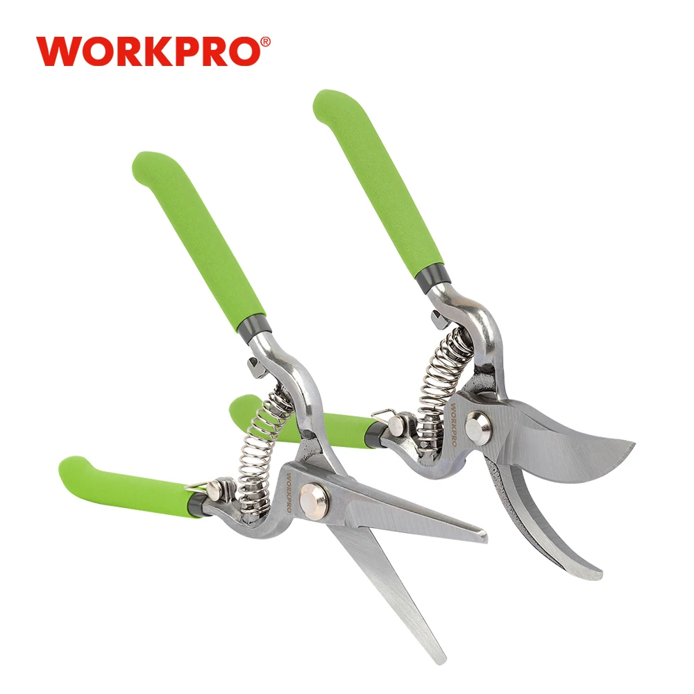 WORKPRO2PCPruningShearsSet8Prunerand8GardenScissorsfor
