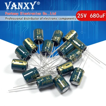 

10PCS Higt quality 25V1000UF 10*17mm 1000UF 25V 17*10 Electrolytic capacitor