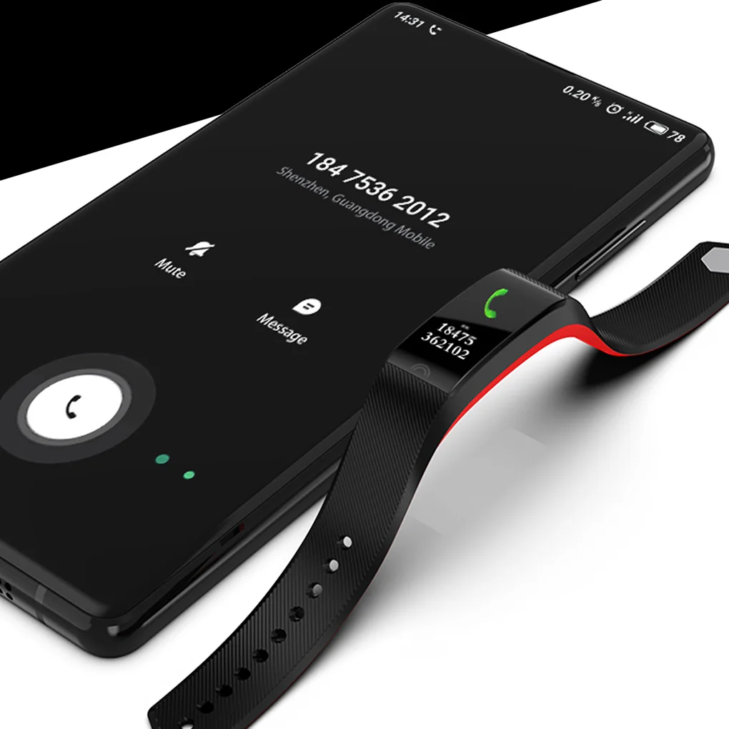 Bluetooth IP68 Водонепроницаемый сердечный ритм кровяное давление умный Браслет спящий фитнес-трекер Браслет