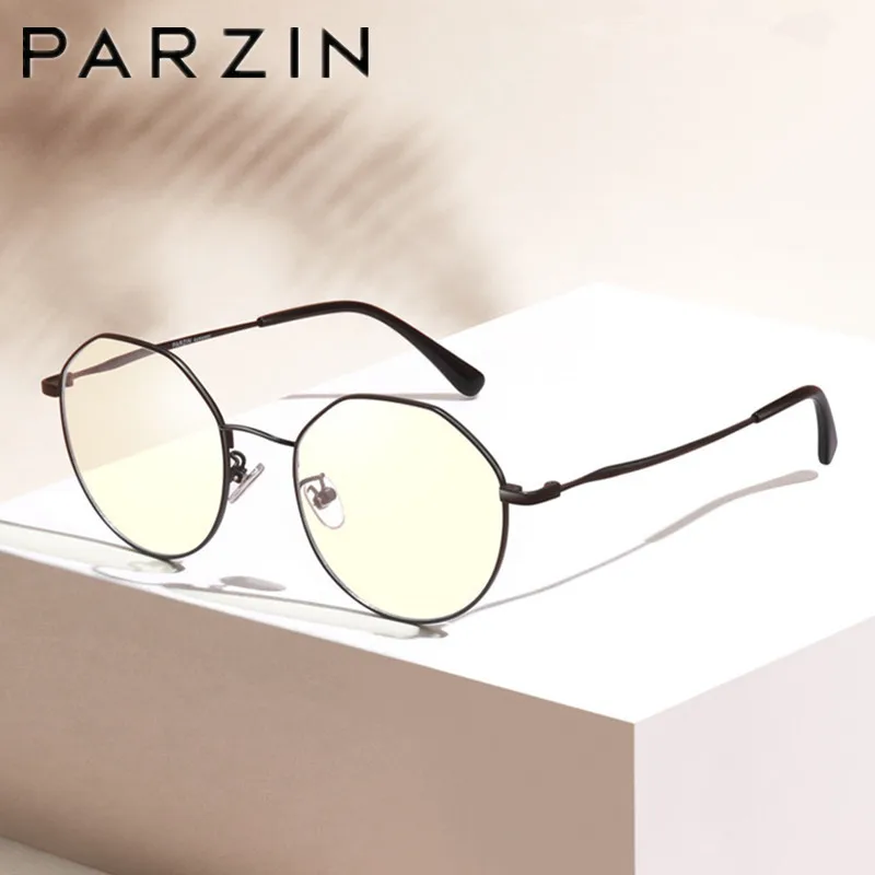  PARZIN Titanium Computer Glasse Anti Blue Light Glass Men Reading Goggles Protection Eyewear Eyegla
