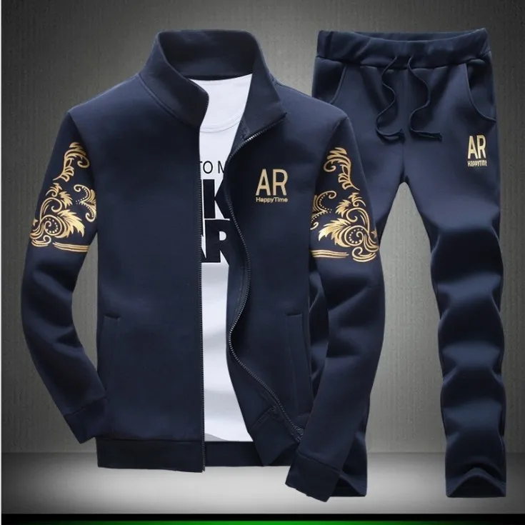 

2020 Spring New Style Men Leisure Sports Suit Youth Korean-style AR Long Sleeve Baseball Uniform Large Size Coat