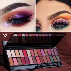 New 28Colors Makeup Eyeshadow Palette Matte Shimmer Lasting Waterproof Pratical Makeup Eye Shadow Palette With Brush Makeup Tool