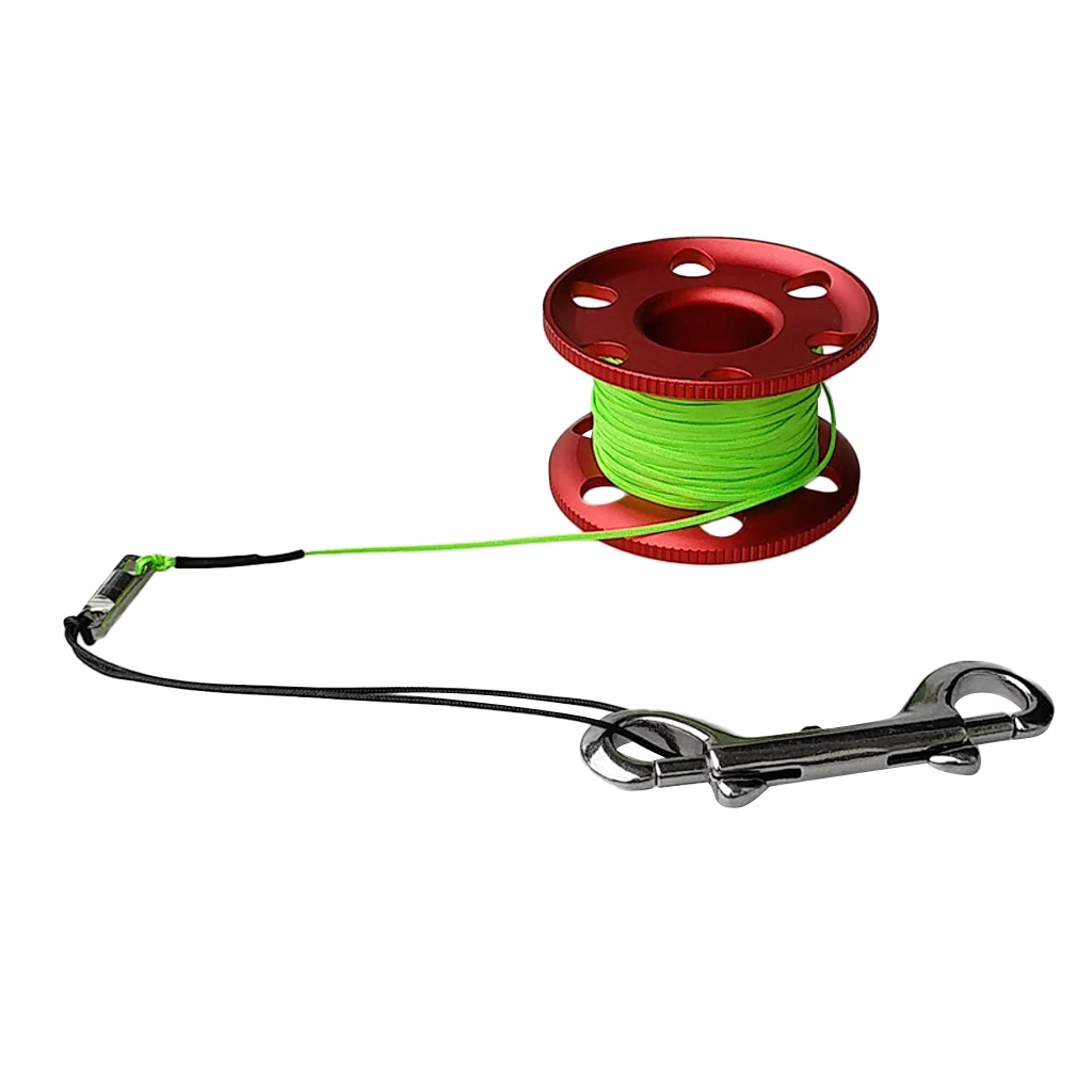 

Scuba Diving Finger Reel Spool 98ft Dive Reel With 50lbs Salvage Lift Bag