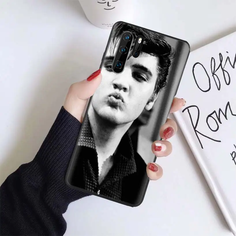 Черный чехол Elvis Presley Kiss для huawei mate 30 20 10 P30 P20 P10 Pro Lite P Smart Z мягкий чехол для телефона - Цвет: BS243-1
