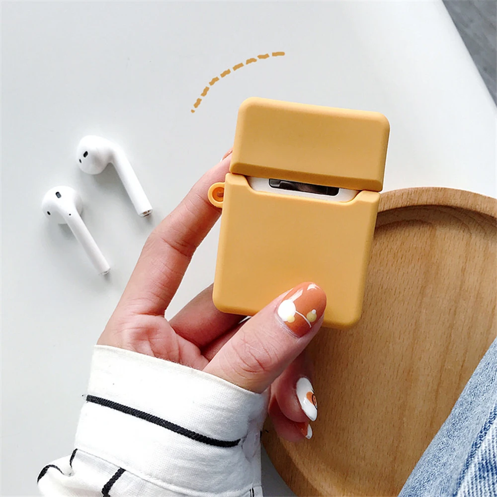 Hotdog силикон необычной формы беспроводной Bluetooth наушники чехол для AirPods 1 2 пылезащитный зарядный ящик защитный чехол