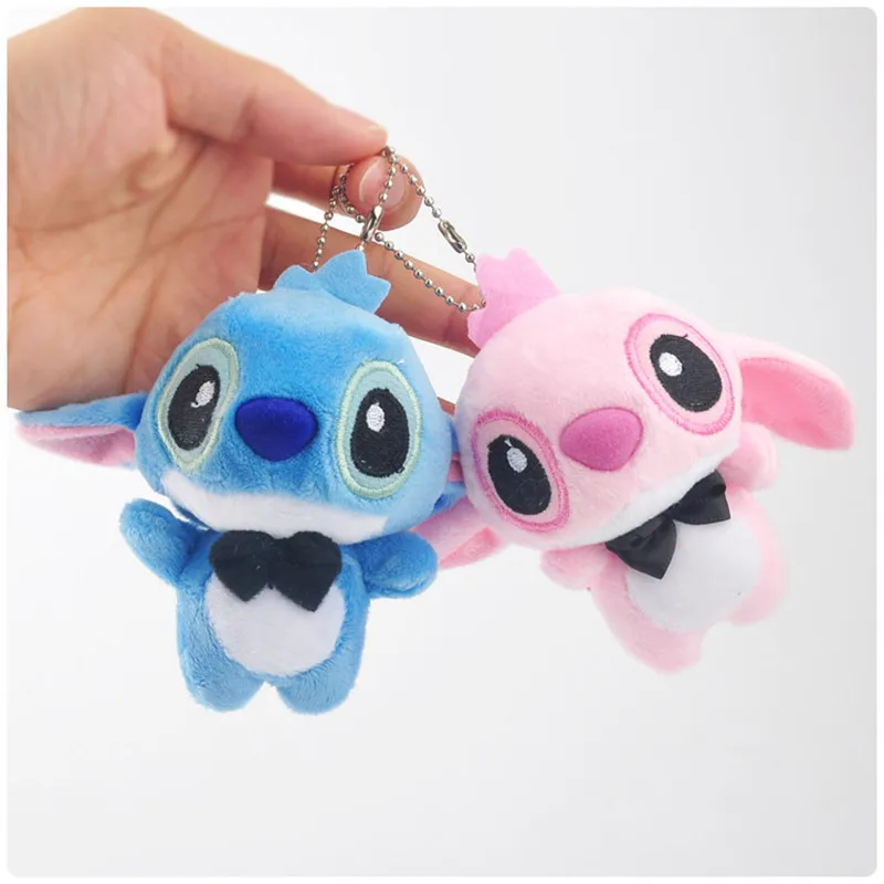12 шт./лот 10 см Kawaii аниме Лило и стежка плюшевый брелок мультфильм рисунок стежка высокого качества милый плюшевый чучела кулон
