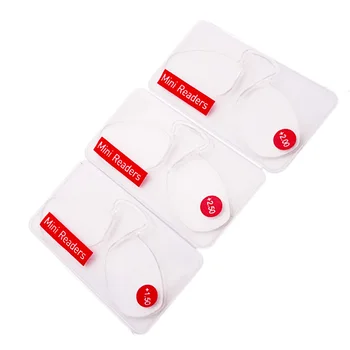 

Mini Nose Clip On Reading Glasses Women Men Thin Flexible Readers Portable Wallet Presbyopic Glasses with Glasses Case 1.5