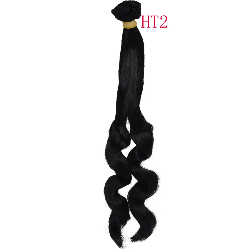 Russian Handmade Doll Hair 25 cm High Temperature Curly Hair for 1/3 1/4 1/6 BJD DIY Curly Doll Wigs Tree