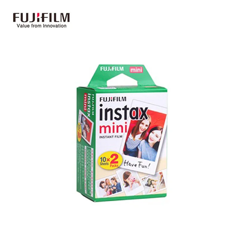 20 sheets 20-100 Листы Fuji Fujifilm instax mini 9 фильмы белый край 3 дюймов широкая пленка для Фотоаппарат моментальной печати mini 8 9 фотоаппаратов моментальной печати 7s 25 50s 90 фото бумага - Color: 20 sheets