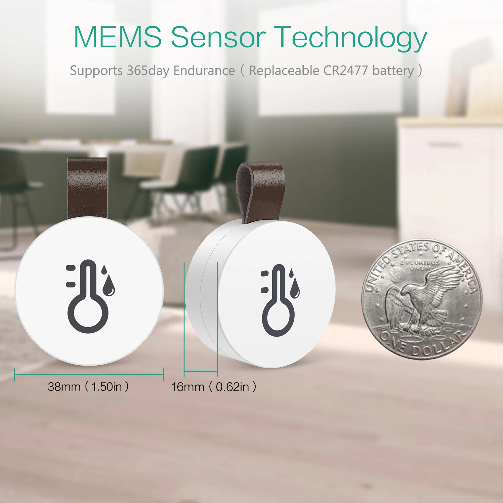 ORIA Thermometer Hygrometer Smart Home Temperature and Humidity Sensor