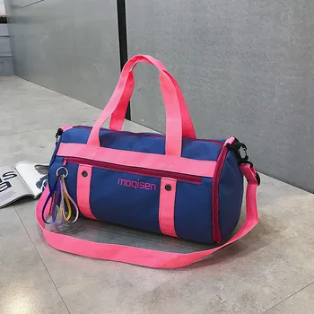 

Travel fitness bag female folding Oxford cloth luggage dry and wet separation yoga bag male large capacity shoes color package