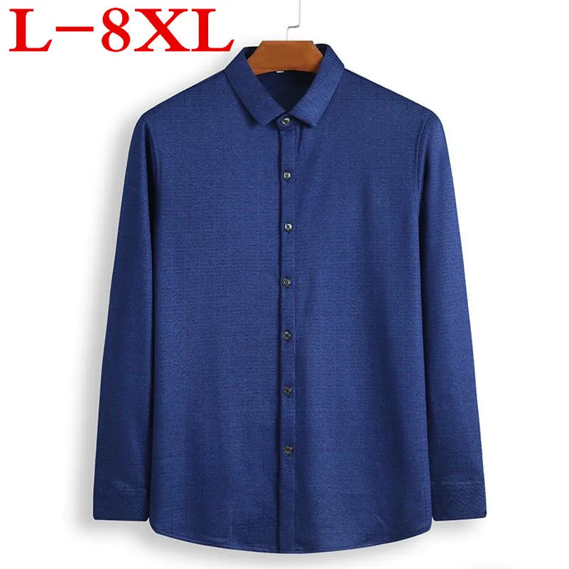 Новый большой размера плюс 8XL7XL 6XL Новая модная брендовая мужская одежда Slim Fit для