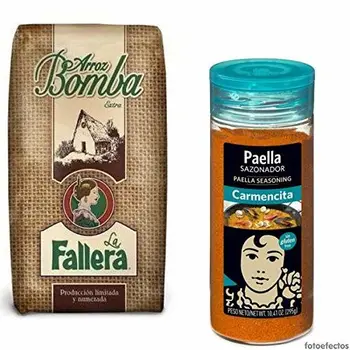 

Lot Paella; 500gr. riz bomba la Fallera + Assaisonnement pour paella/épices Carmencita