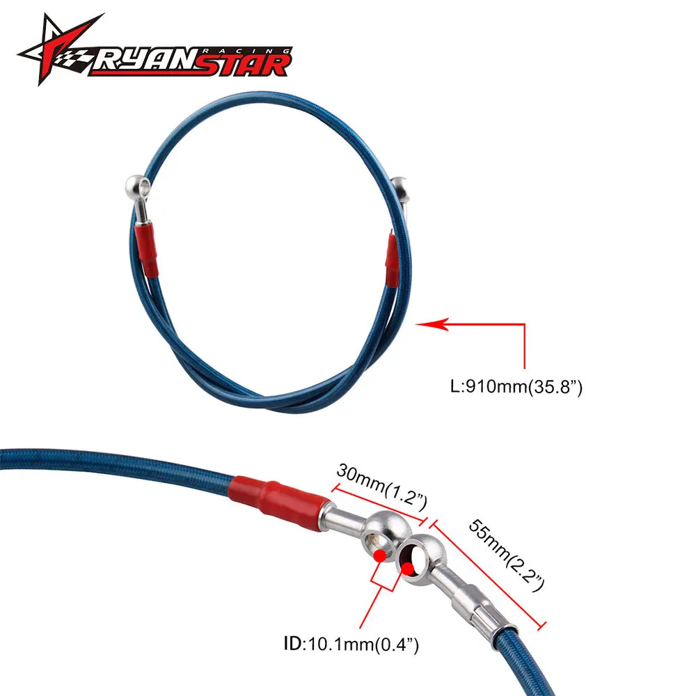 Manufacturers Direct Selling Motorcycle E-Bike Universal Brake Hose Stainless Steel Weaving Brake Oil Hose Pipeline Parts