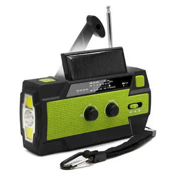 

Emergency Hand Crank Radio 4000mAh Solar Radios with Motion Sensor Reading Lamp SOS Alarm