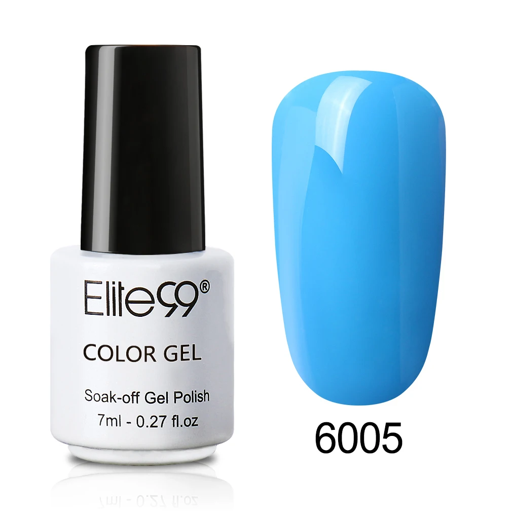 6005 Elite99 7 мл Гель-лак one step УФ светодиодный био-Гели Soak Off Гель-лак для маникюра 3 в 1 нейл-арта Лаки Гибридный стойкий гель Краски - Цвет: 6005