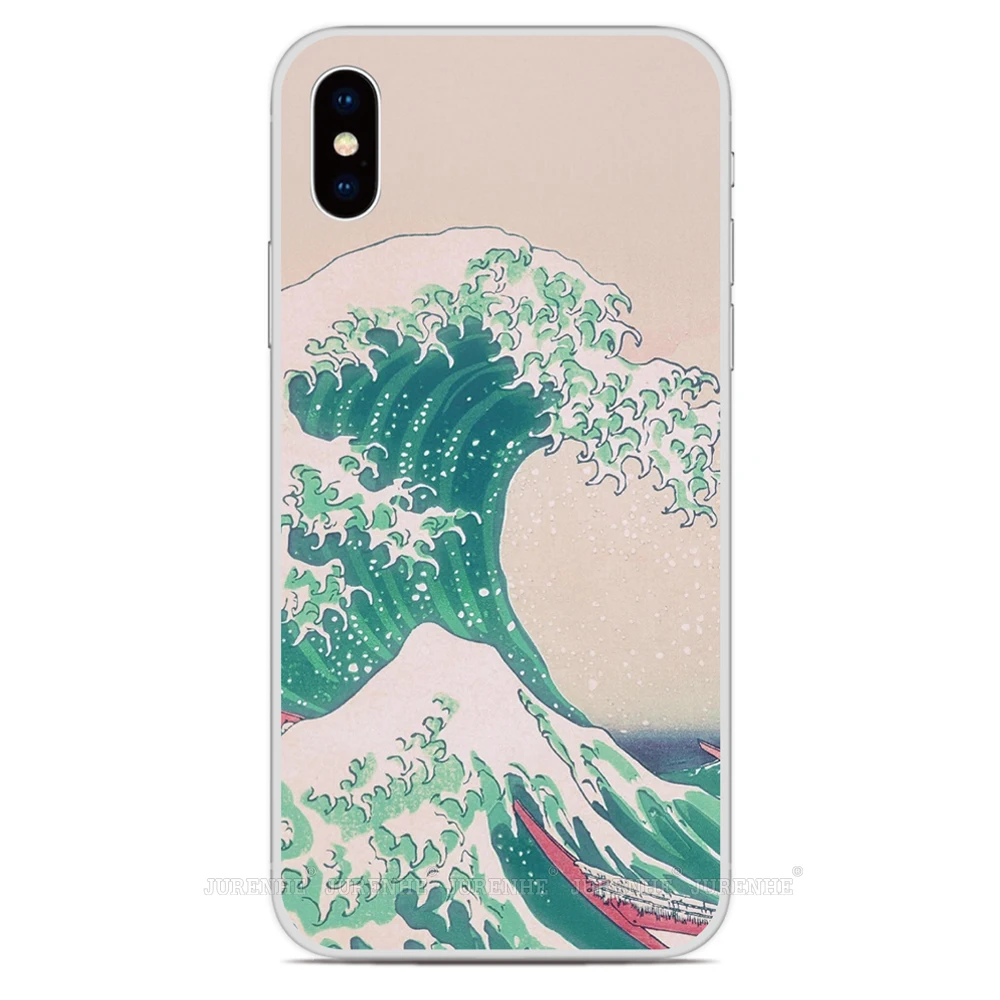 Чехол Kanagawa из ТПУ для Samsung Galaxy A51 A71 S8 S9 S10 Lite A7 Note 8 9 10 Plus J6 Prime J8 2018 версия ЕС чехол