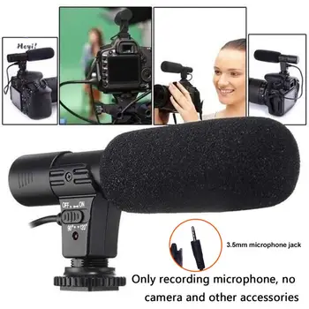 

Stereo Recording Microphone Condenser Mic for DSLR Camera PC Computer Phone