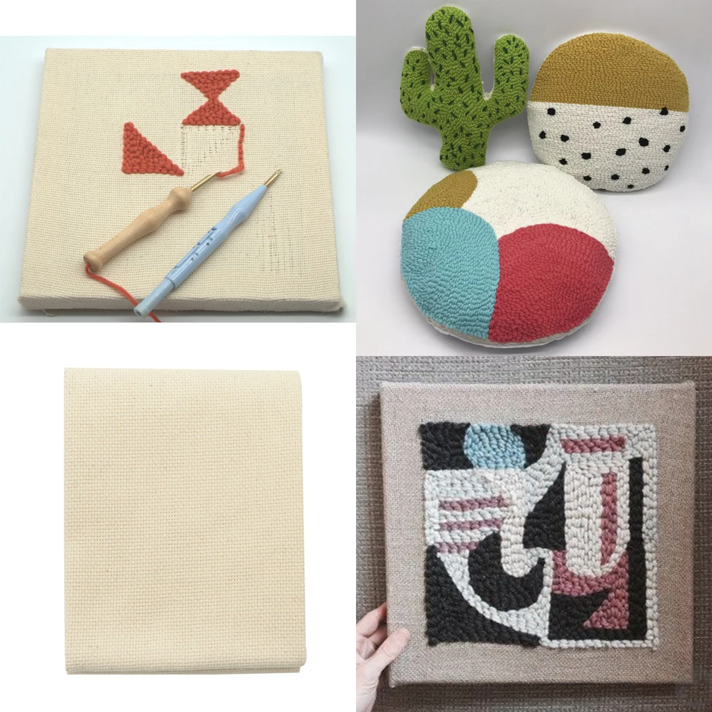 Blank Monk's Cloth Reserve Aida Cloth Rug Hooking Punch Needling Sewing