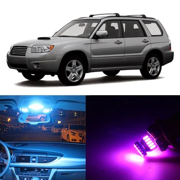 

8pcs White T10 W5W Canbus LED Lamp Car Bulbs Interior Package Kit For Subaru Forester 2003-2006 2007 2008 Map Dome Trunk Light