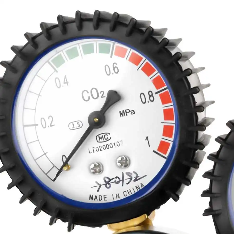 Réducteur De Pression CO2 Double Manomètre - Pour Tireuse à Bière, Brassage Maison