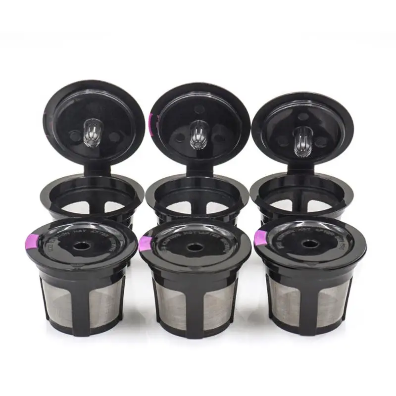 6 шт./компл. 2,0 многоразового многоразовые капсулы Кофе капсула K-cup сетчатый фильтр